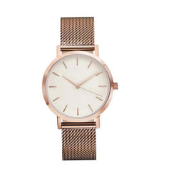 Men watch Clock Wristwatches Crystal Stainless Steel Analog Quartz Wrist Watch Bracelet Watches Minimalist Watches montre homme